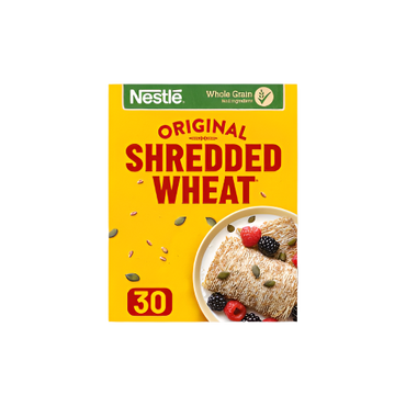 Nestlé Shredded Wheat Cereal 30 Biscuits 675g – whole grain, high-fibre breakfast cereal